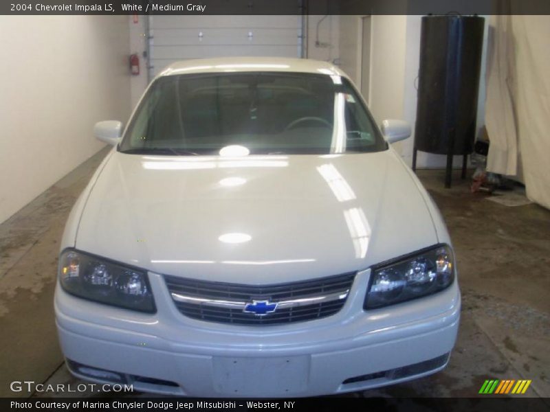 White / Medium Gray 2004 Chevrolet Impala LS