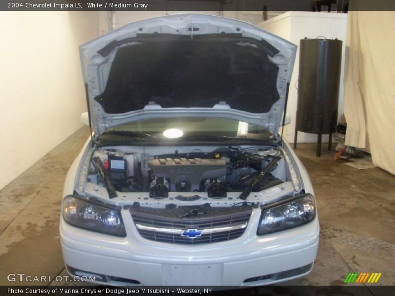 White / Medium Gray 2004 Chevrolet Impala LS