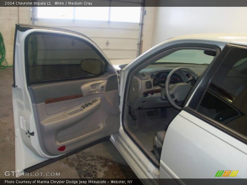 White / Medium Gray 2004 Chevrolet Impala LS