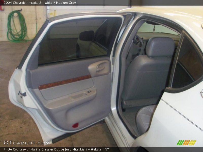 White / Medium Gray 2004 Chevrolet Impala LS