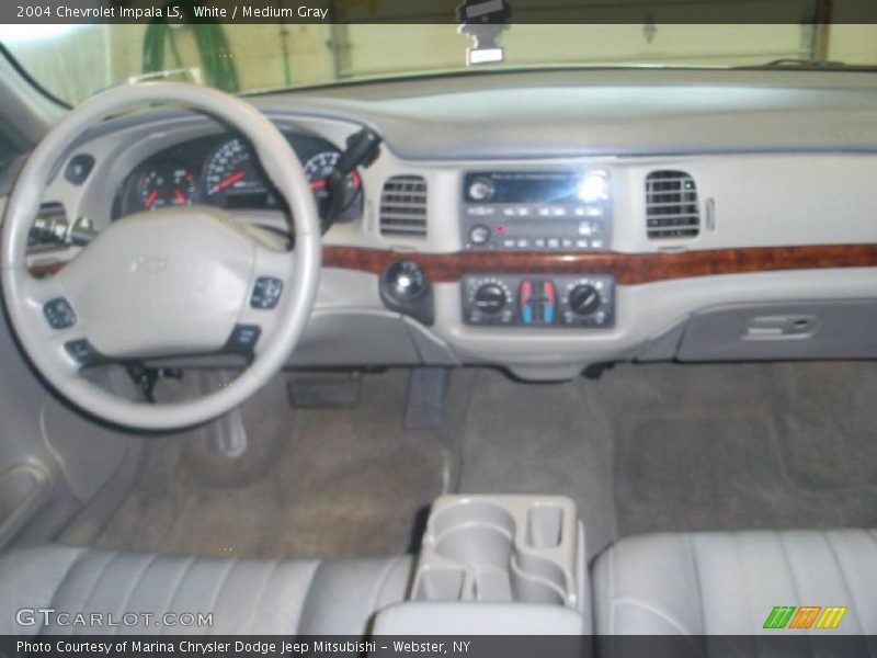White / Medium Gray 2004 Chevrolet Impala LS