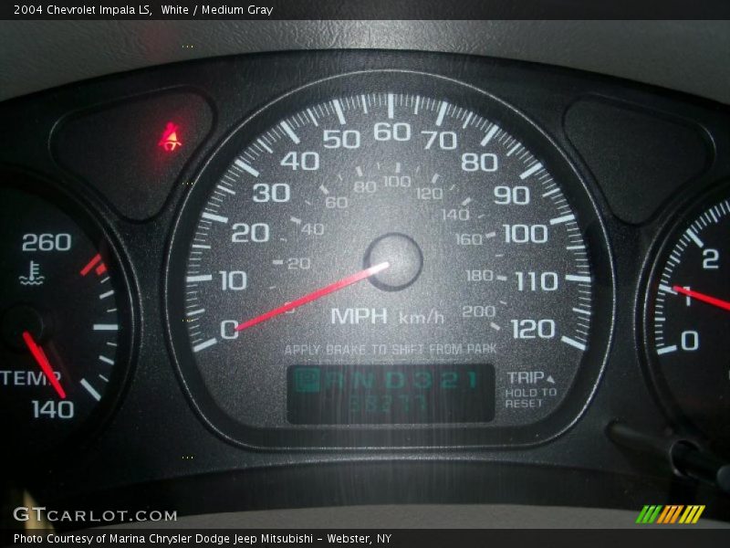 White / Medium Gray 2004 Chevrolet Impala LS