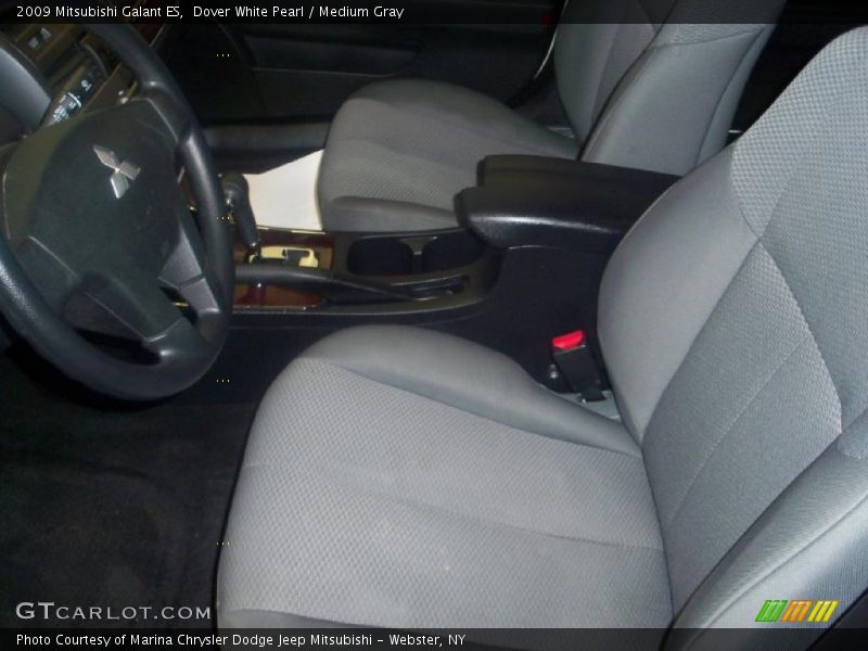 Dover White Pearl / Medium Gray 2009 Mitsubishi Galant ES