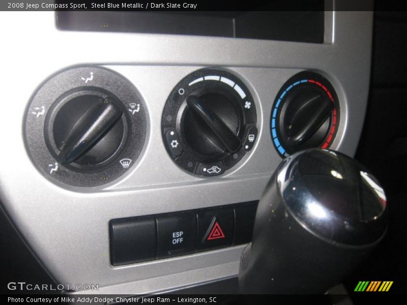 Steel Blue Metallic / Dark Slate Gray 2008 Jeep Compass Sport