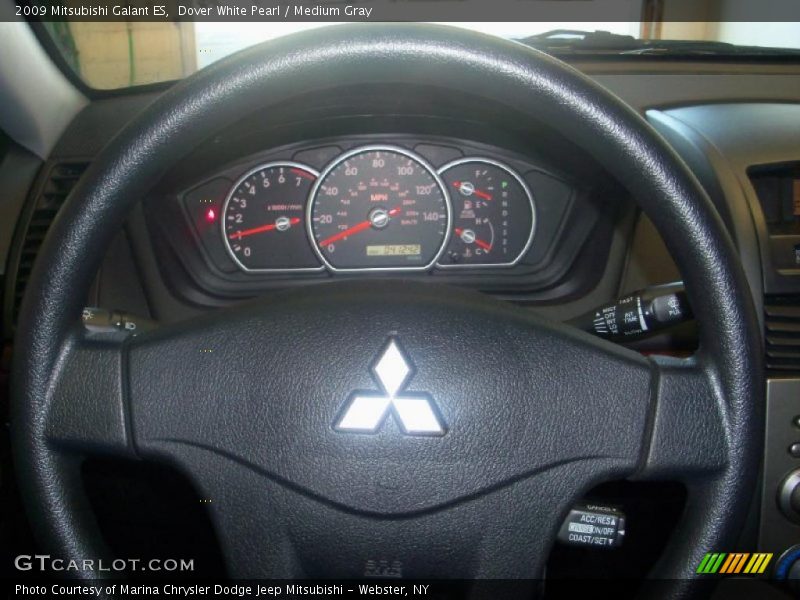 Dover White Pearl / Medium Gray 2009 Mitsubishi Galant ES