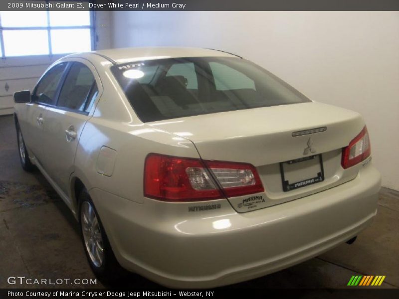 Dover White Pearl / Medium Gray 2009 Mitsubishi Galant ES