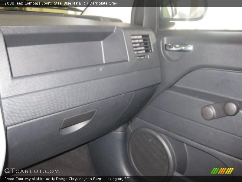 Steel Blue Metallic / Dark Slate Gray 2008 Jeep Compass Sport