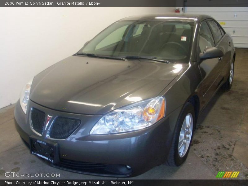 Granite Metallic / Ebony 2006 Pontiac G6 V6 Sedan