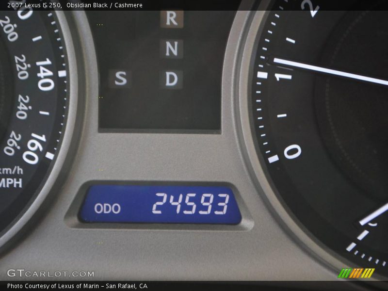 Obsidian Black / Cashmere 2007 Lexus IS 250