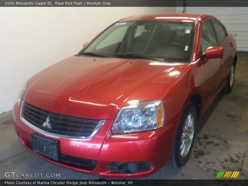 Rave Red Pearl / Medium Gray 2009 Mitsubishi Galant ES