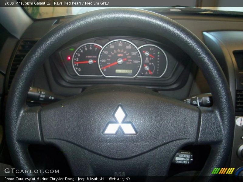 Rave Red Pearl / Medium Gray 2009 Mitsubishi Galant ES