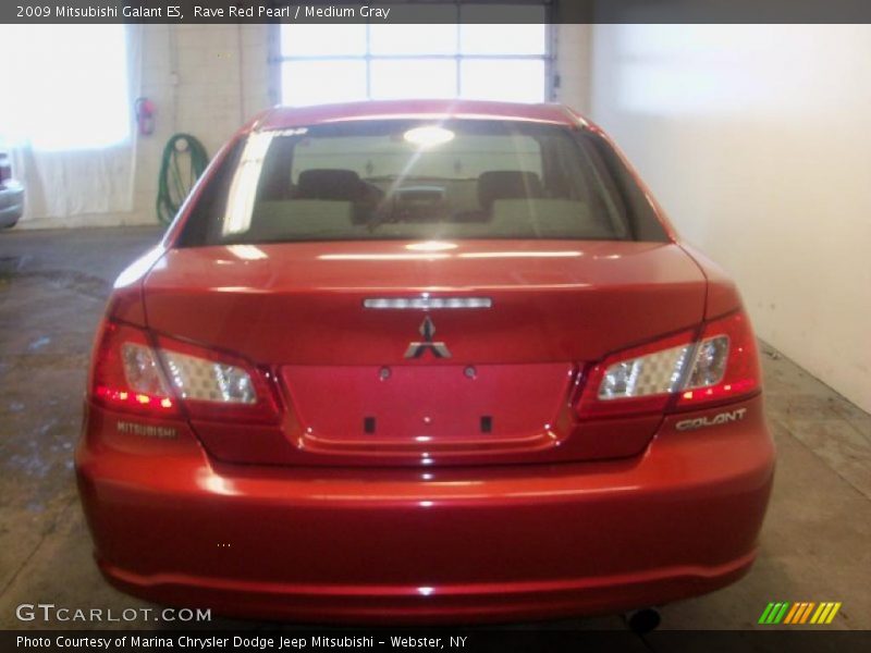 Rave Red Pearl / Medium Gray 2009 Mitsubishi Galant ES