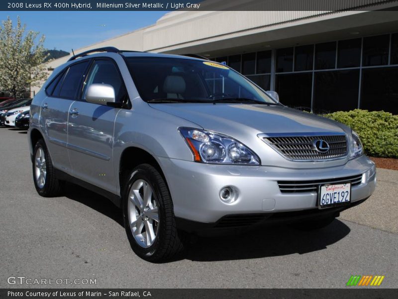 Millenium Silver Metallic / Light Gray 2008 Lexus RX 400h Hybrid