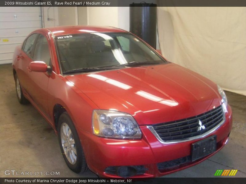Rave Red Pearl / Medium Gray 2009 Mitsubishi Galant ES