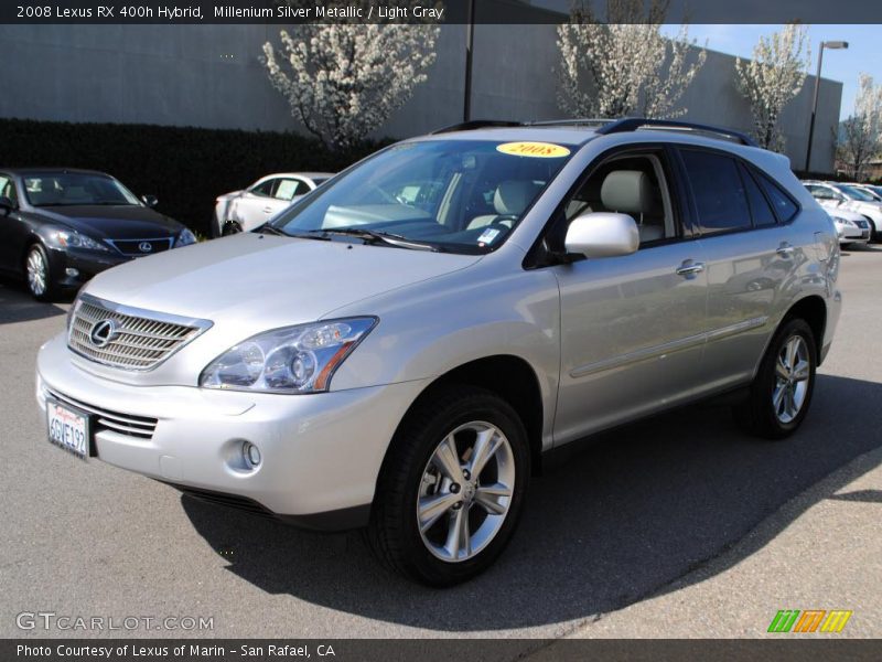 Millenium Silver Metallic / Light Gray 2008 Lexus RX 400h Hybrid