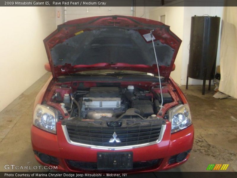 Rave Red Pearl / Medium Gray 2009 Mitsubishi Galant ES