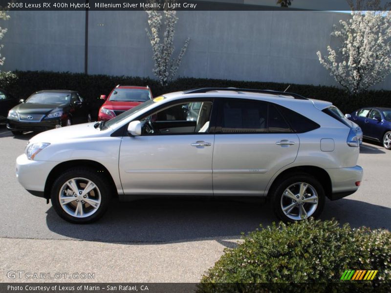 Millenium Silver Metallic / Light Gray 2008 Lexus RX 400h Hybrid