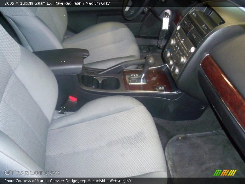 Rave Red Pearl / Medium Gray 2009 Mitsubishi Galant ES