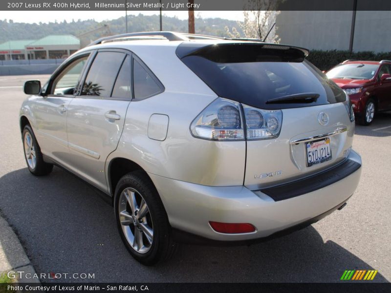 Millennium Silver Metallic / Light Gray 2007 Lexus RX 400h Hybrid