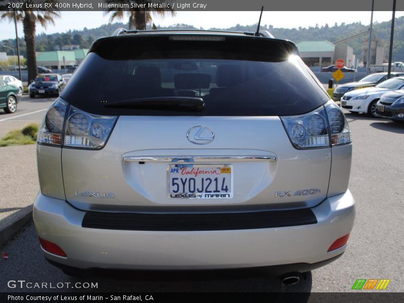 Millennium Silver Metallic / Light Gray 2007 Lexus RX 400h Hybrid
