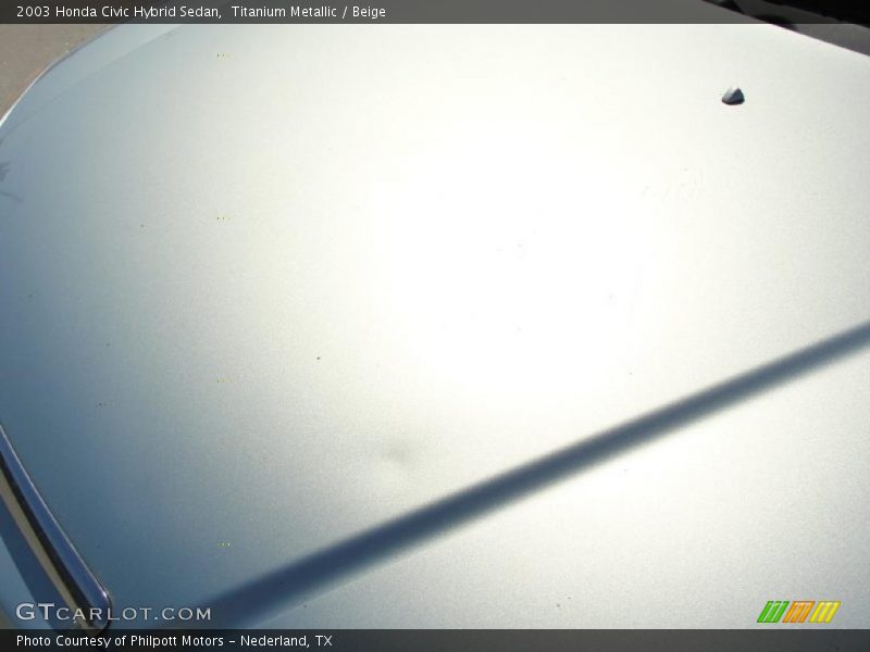 Titanium Metallic / Beige 2003 Honda Civic Hybrid Sedan