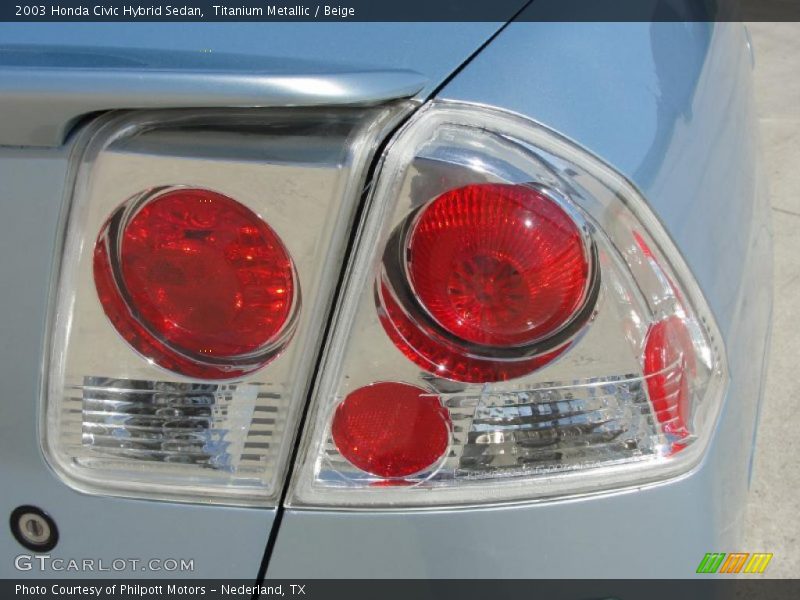 Titanium Metallic / Beige 2003 Honda Civic Hybrid Sedan