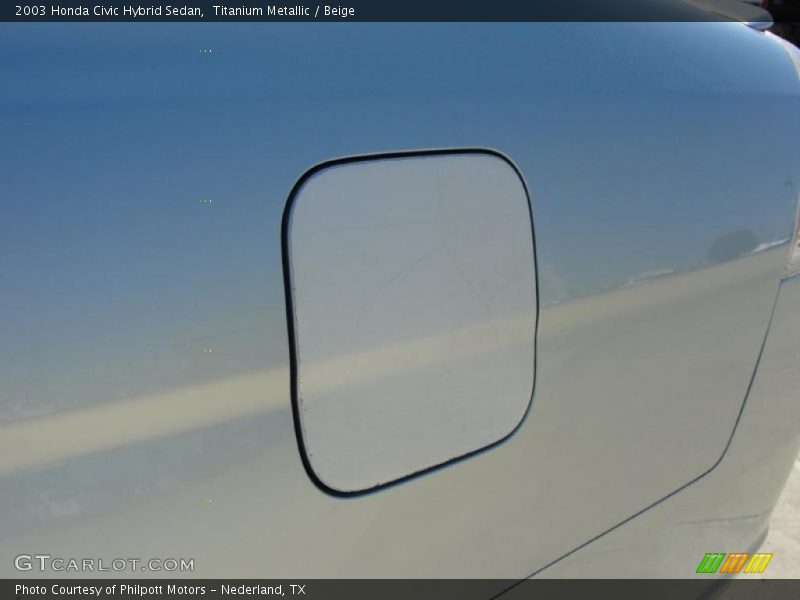 Titanium Metallic / Beige 2003 Honda Civic Hybrid Sedan