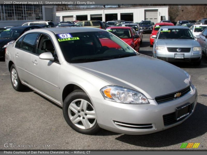 Silverstone Metallic / Ebony Black 2007 Chevrolet Impala LS