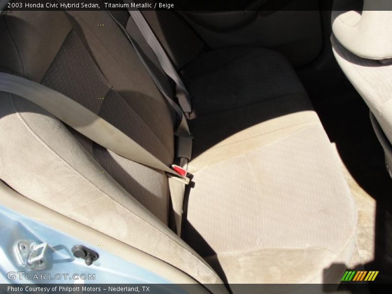 Titanium Metallic / Beige 2003 Honda Civic Hybrid Sedan