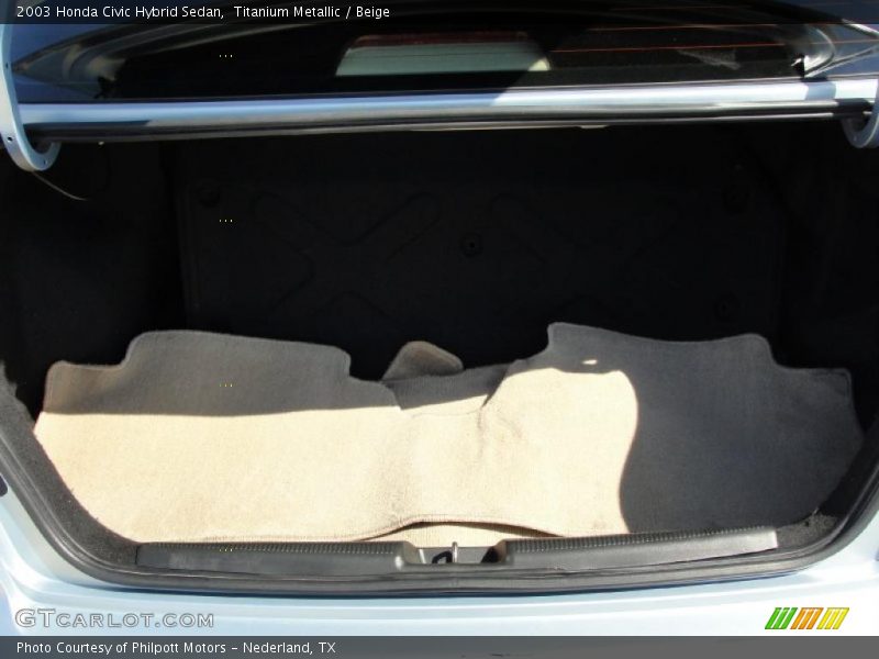 Titanium Metallic / Beige 2003 Honda Civic Hybrid Sedan