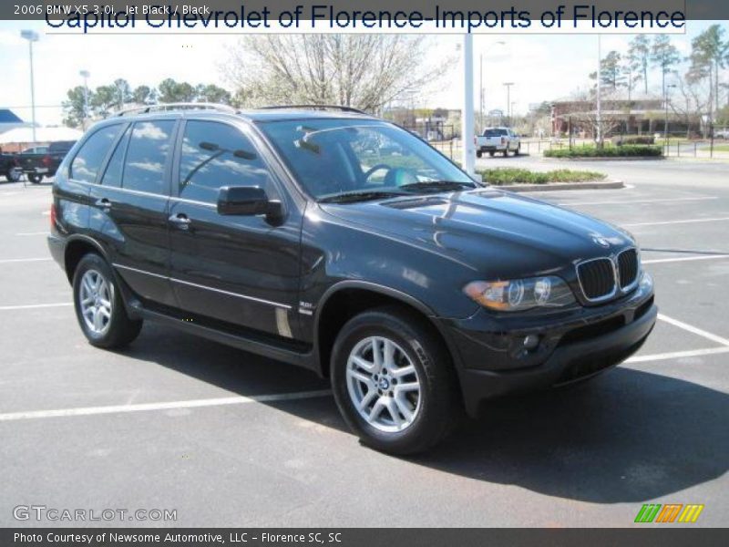 Jet Black / Black 2006 BMW X5 3.0i