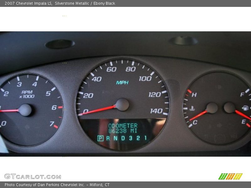 Silverstone Metallic / Ebony Black 2007 Chevrolet Impala LS