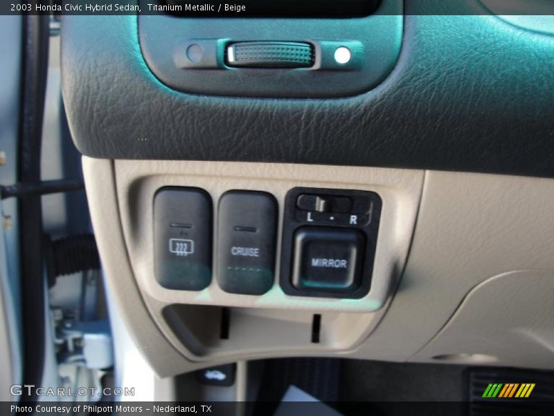 Titanium Metallic / Beige 2003 Honda Civic Hybrid Sedan