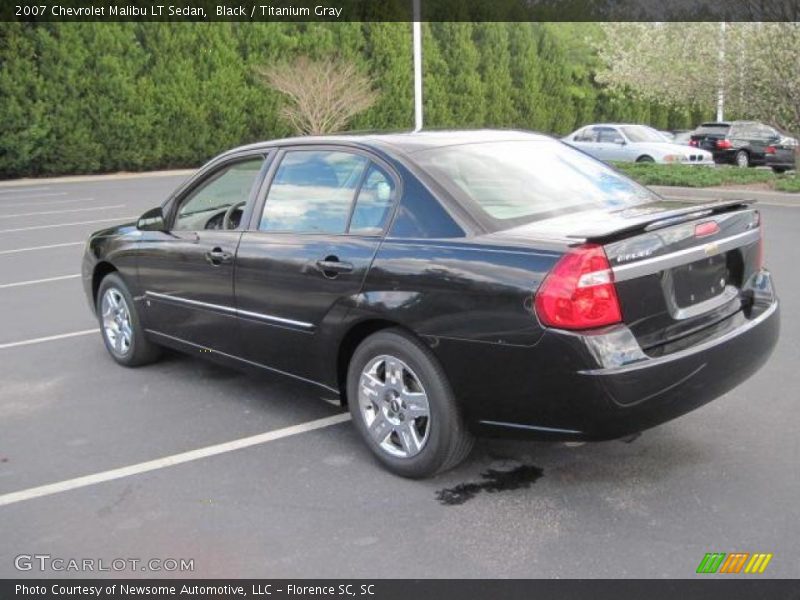 Black / Titanium Gray 2007 Chevrolet Malibu LT Sedan