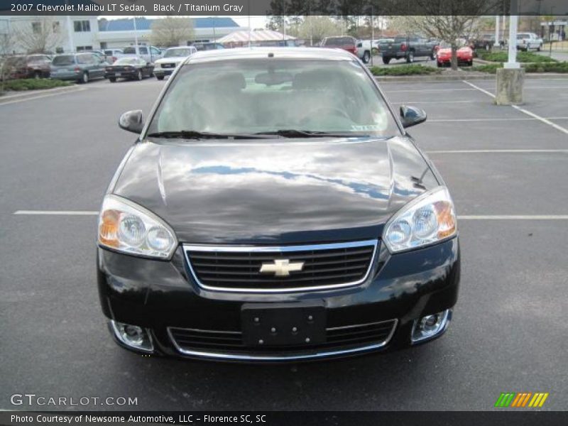 Black / Titanium Gray 2007 Chevrolet Malibu LT Sedan