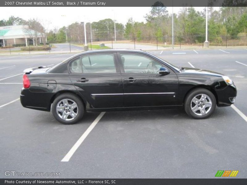 Black / Titanium Gray 2007 Chevrolet Malibu LT Sedan