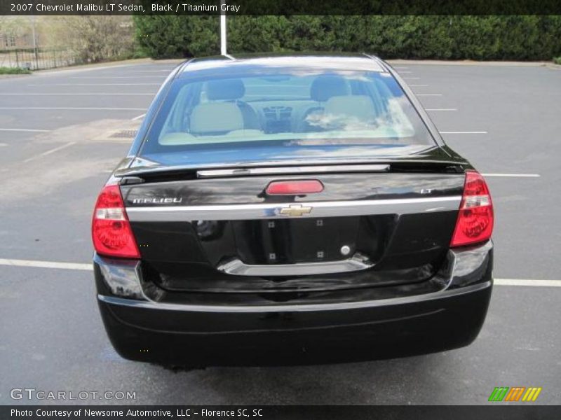 Black / Titanium Gray 2007 Chevrolet Malibu LT Sedan