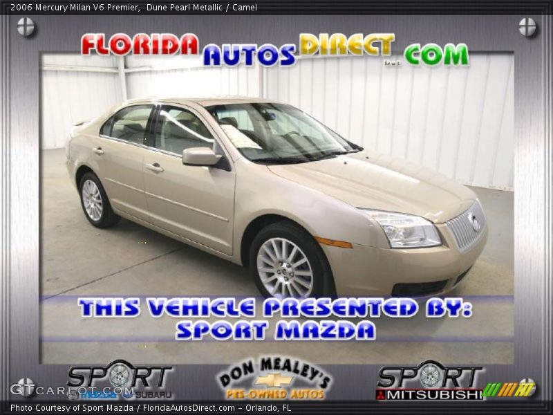 Dune Pearl Metallic / Camel 2006 Mercury Milan V6 Premier