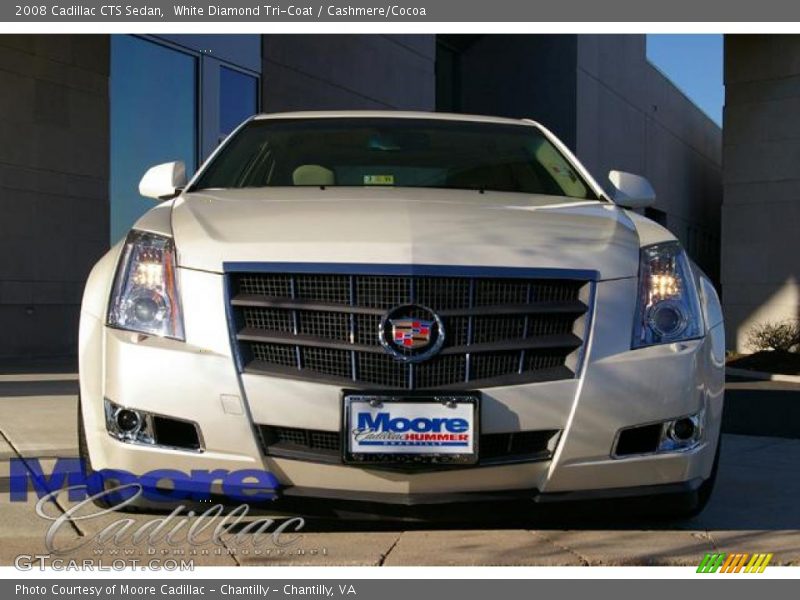 White Diamond Tri-Coat / Cashmere/Cocoa 2008 Cadillac CTS Sedan