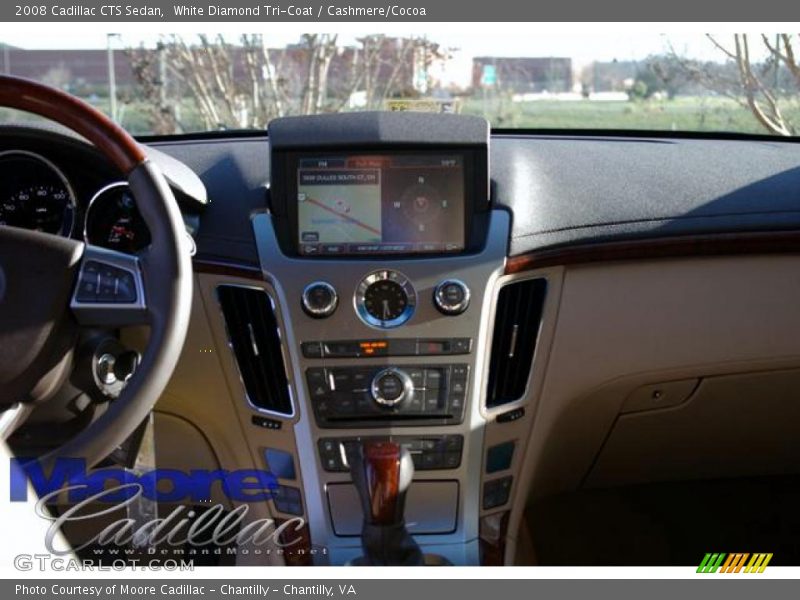 White Diamond Tri-Coat / Cashmere/Cocoa 2008 Cadillac CTS Sedan