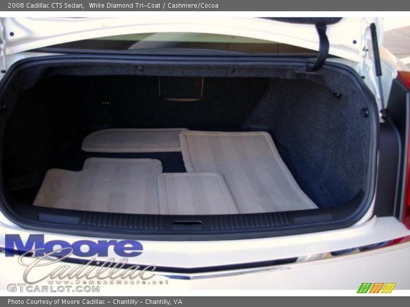 White Diamond Tri-Coat / Cashmere/Cocoa 2008 Cadillac CTS Sedan