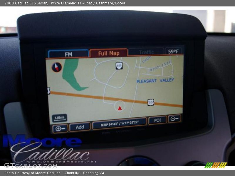 White Diamond Tri-Coat / Cashmere/Cocoa 2008 Cadillac CTS Sedan