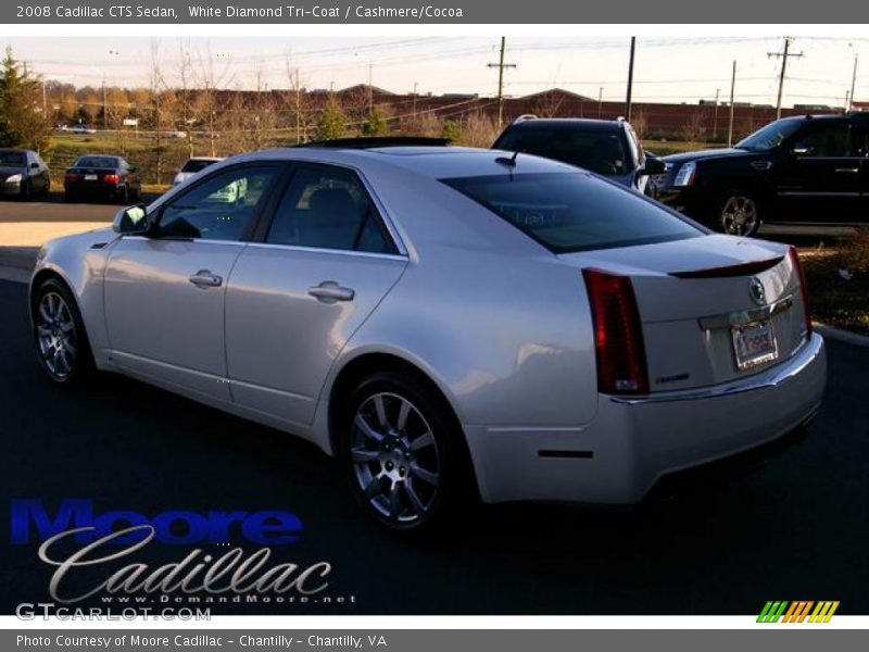 White Diamond Tri-Coat / Cashmere/Cocoa 2008 Cadillac CTS Sedan
