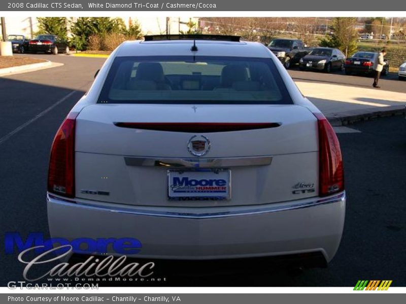 White Diamond Tri-Coat / Cashmere/Cocoa 2008 Cadillac CTS Sedan
