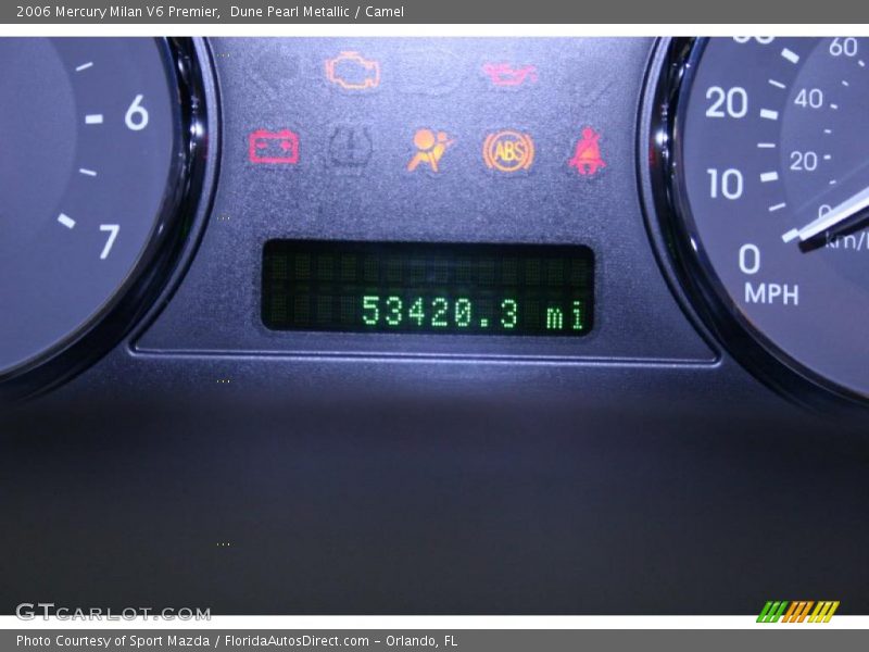 Dune Pearl Metallic / Camel 2006 Mercury Milan V6 Premier