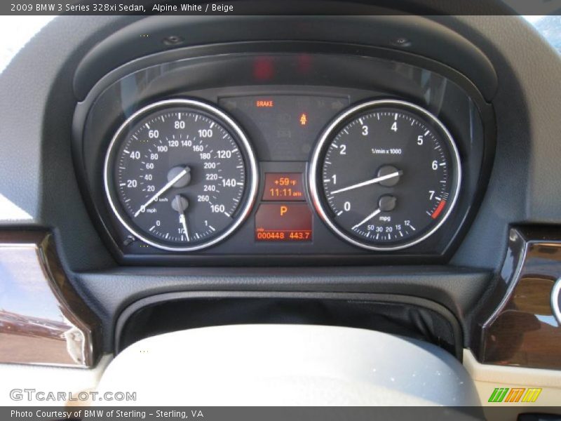 Alpine White / Beige 2009 BMW 3 Series 328xi Sedan