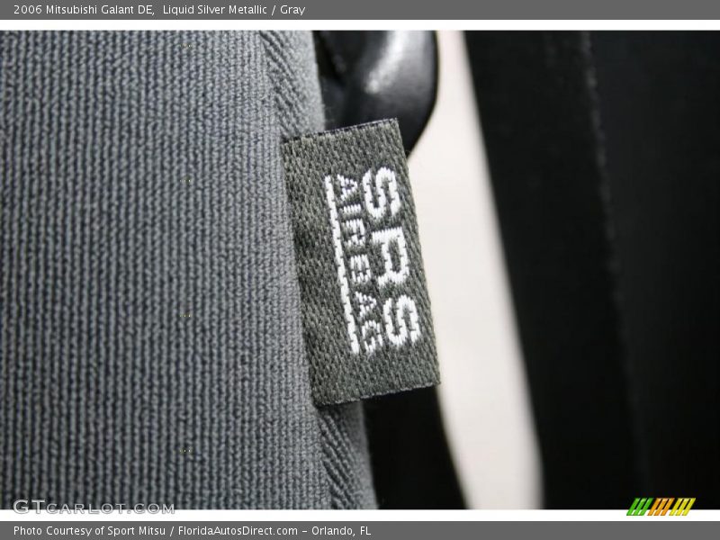 Liquid Silver Metallic / Gray 2006 Mitsubishi Galant DE