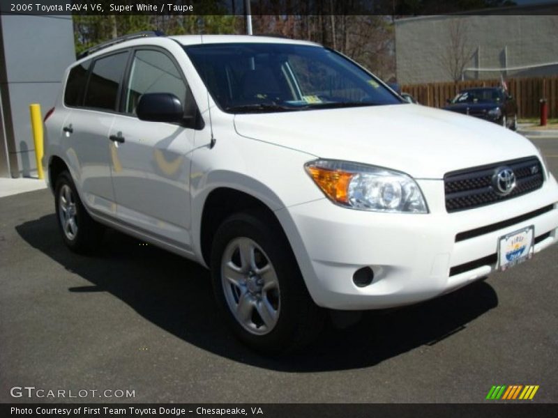 Super White / Taupe 2006 Toyota RAV4 V6