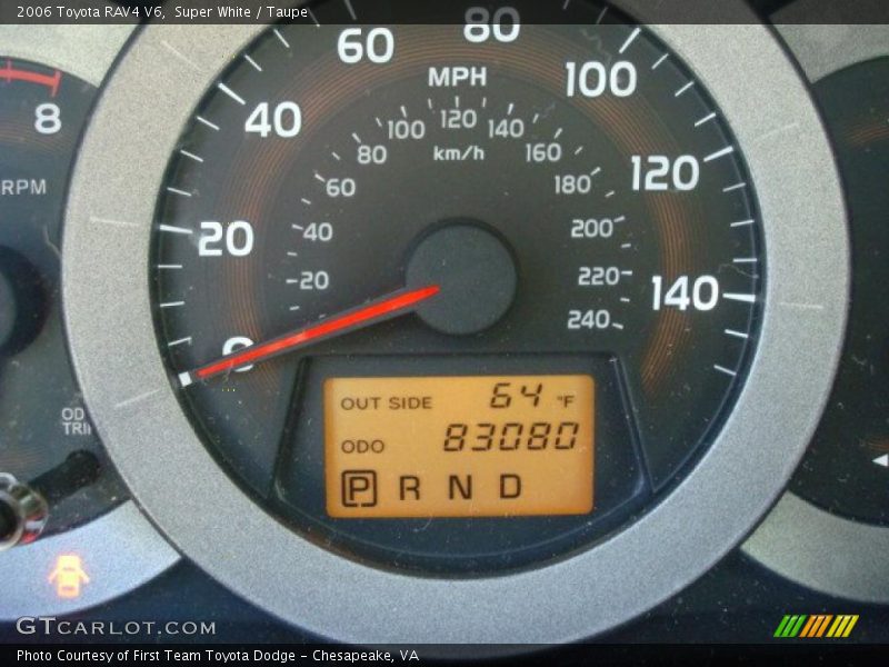 Super White / Taupe 2006 Toyota RAV4 V6
