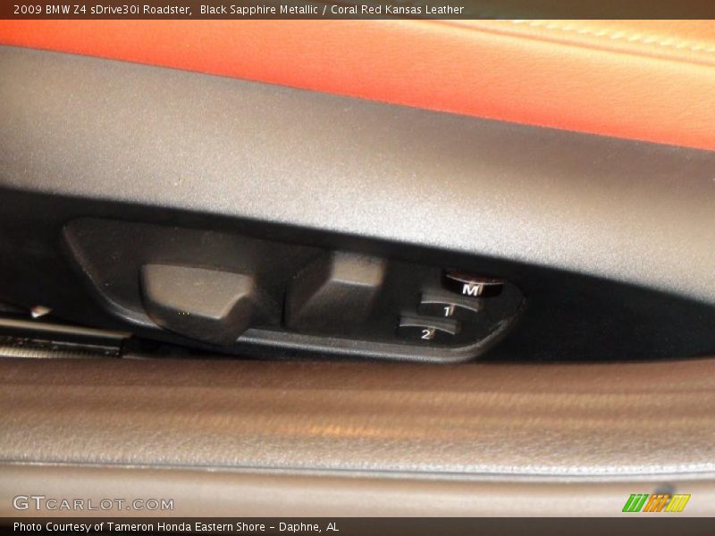 Black Sapphire Metallic / Coral Red Kansas Leather 2009 BMW Z4 sDrive30i Roadster
